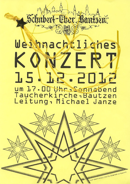 Plakat Weihnachtskonzert