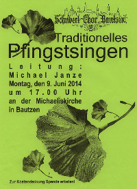 Plakat Pfingstsingen