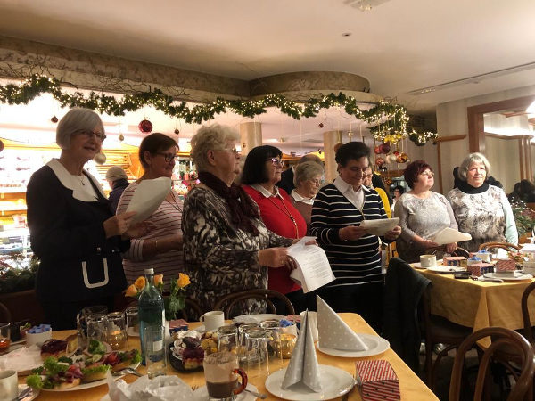 Singen auf Utes 80. Geburtstag