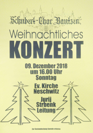 Weihnachtskonzert Ev.Kirche Neschwitz 2018